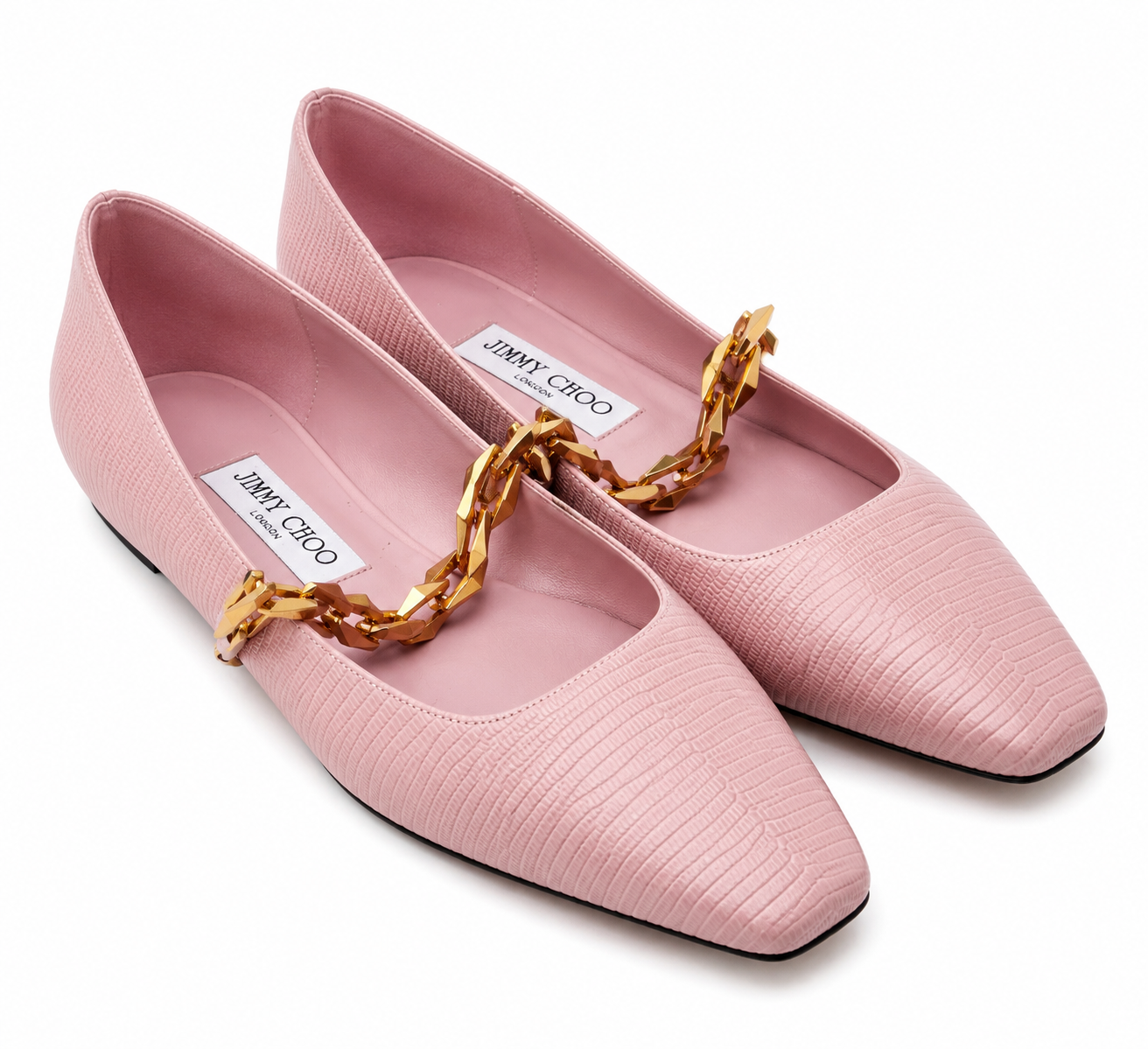 JIMMY CHOO DIAMOND TILDA BALLET FLATS