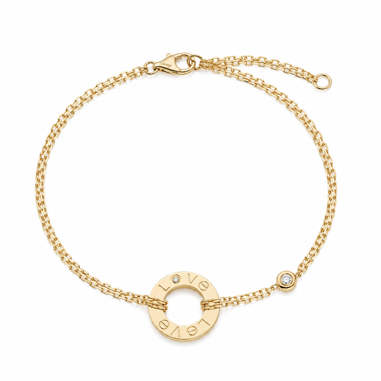 CARTIER LOVE BRACELET ON CHAIN
