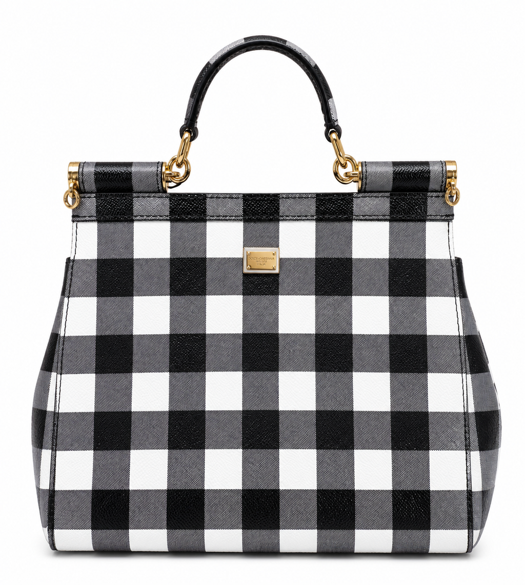DOLCE & GABBANA SICILY CHECKER BAG
