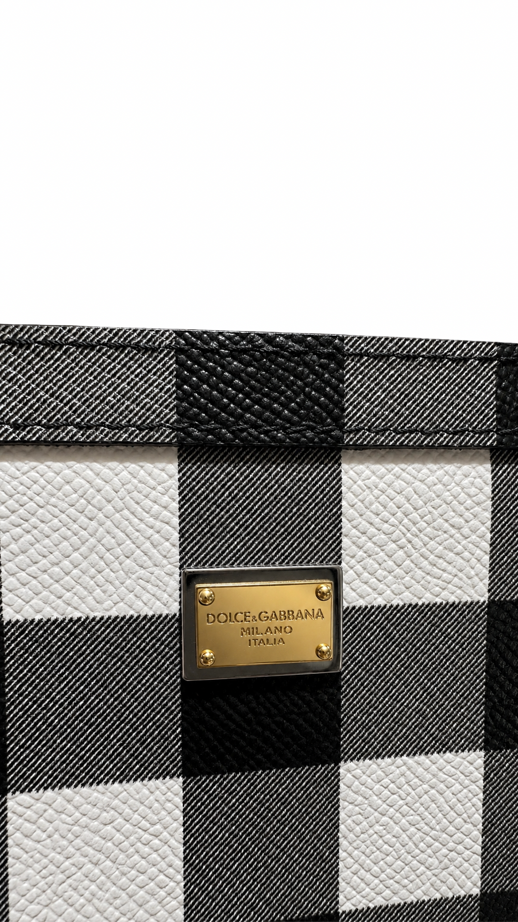 DOLCE & GABBANA SICILY CHECKER BAG