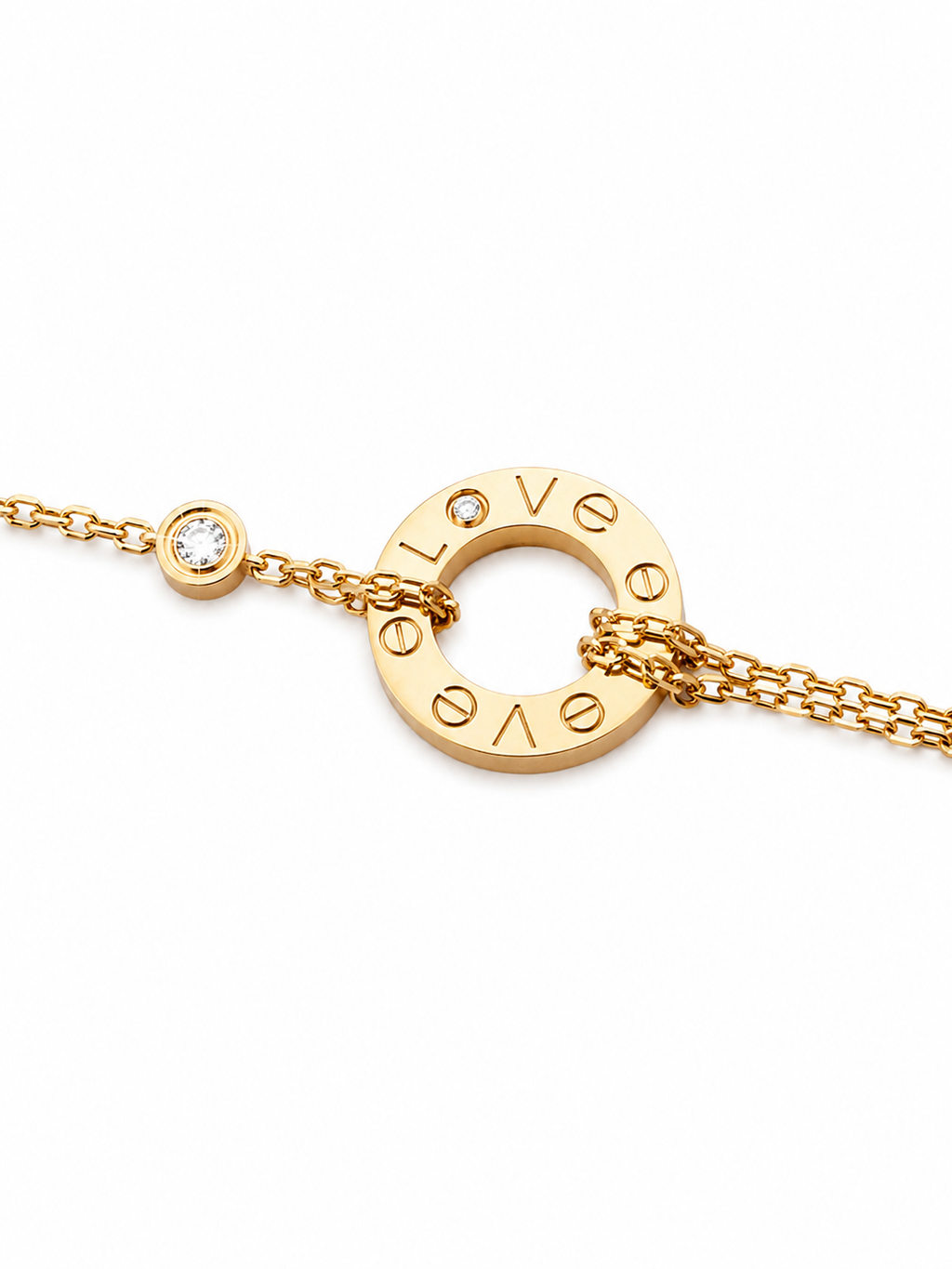 CARTIER LOVE BRACELET ON CHAIN
