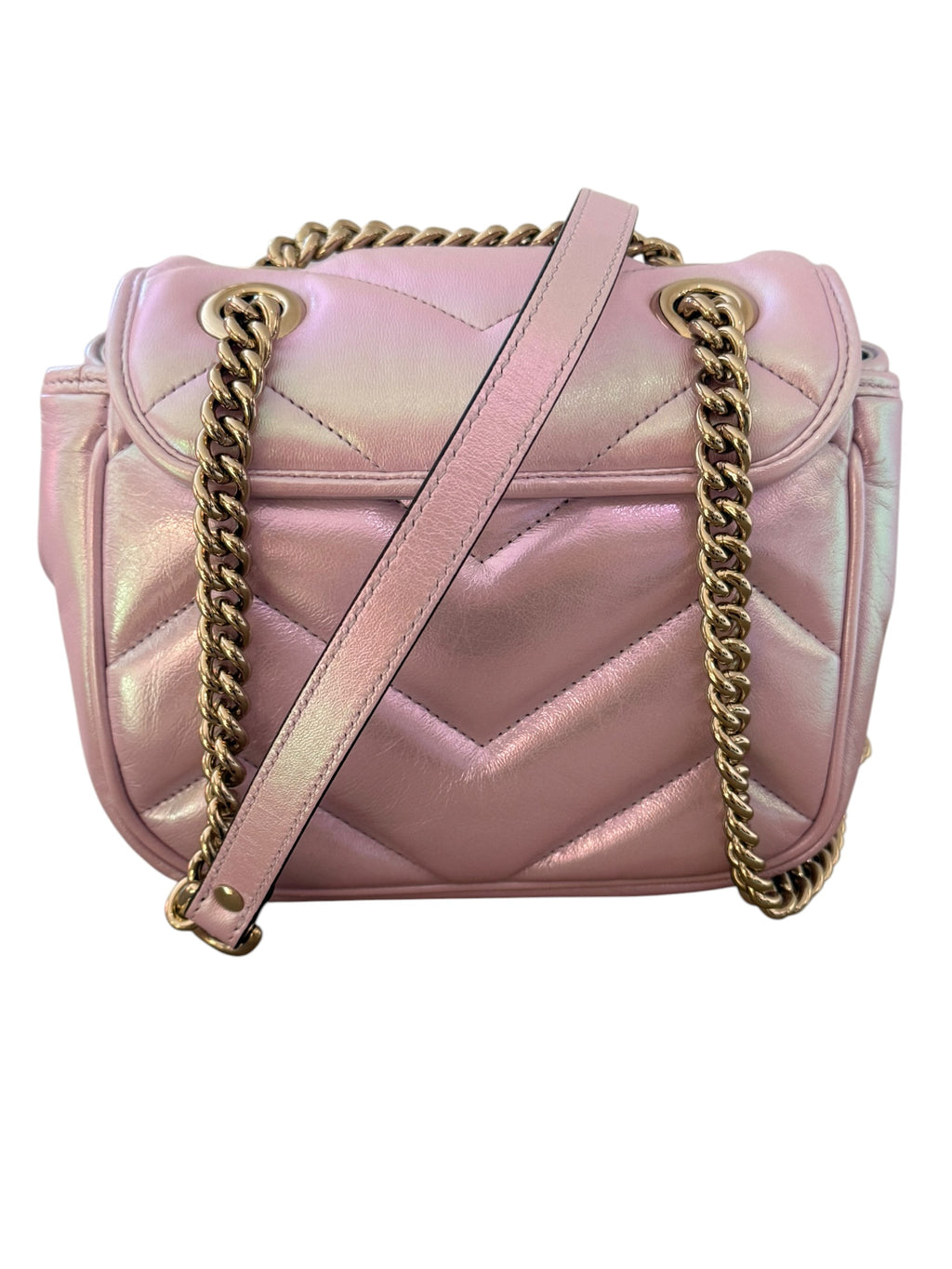 GUCCI GG MARMONT MINI IRIDESCENT