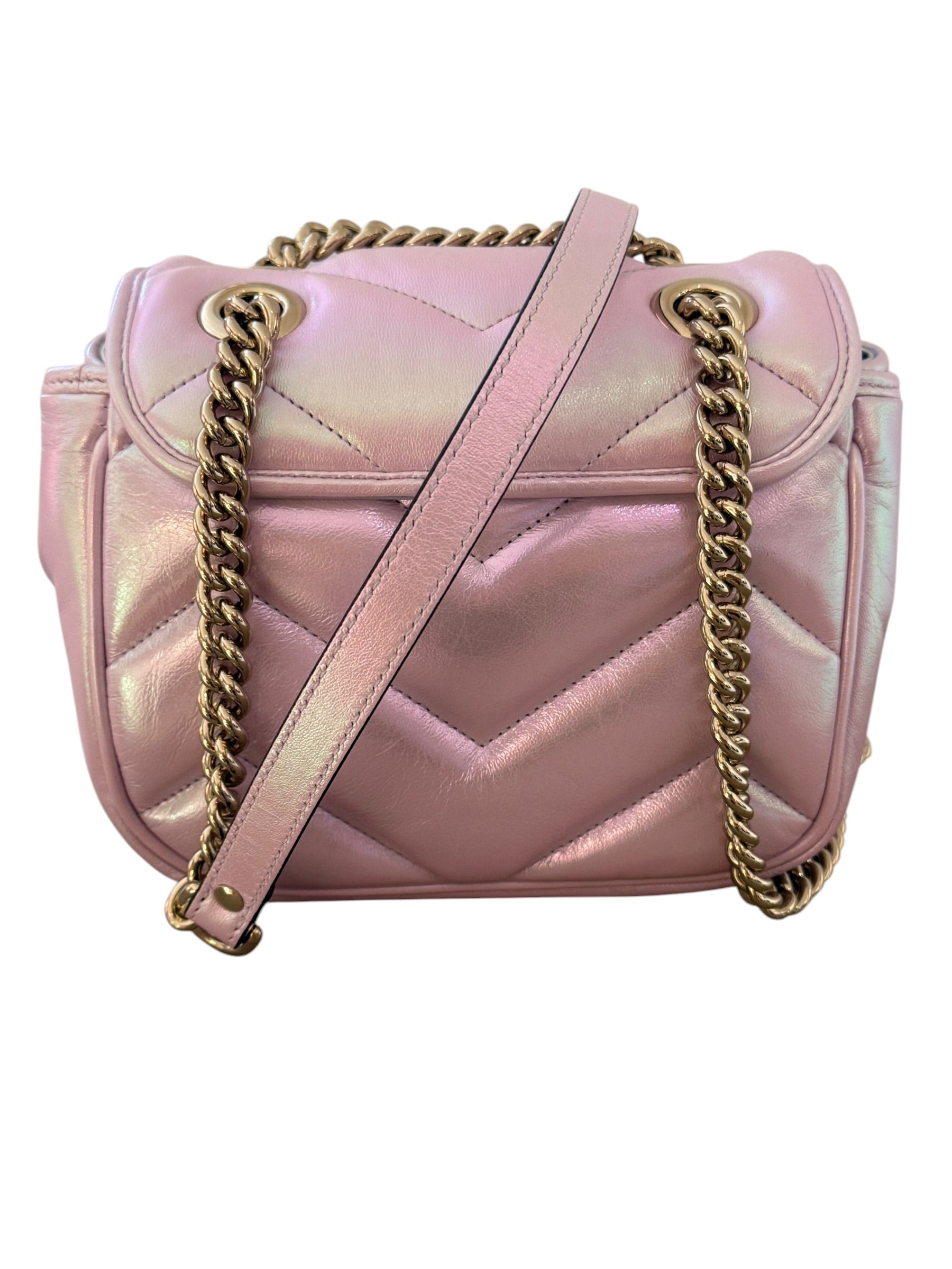 GUCCI GG MARMONT MINI IRIDESCENT