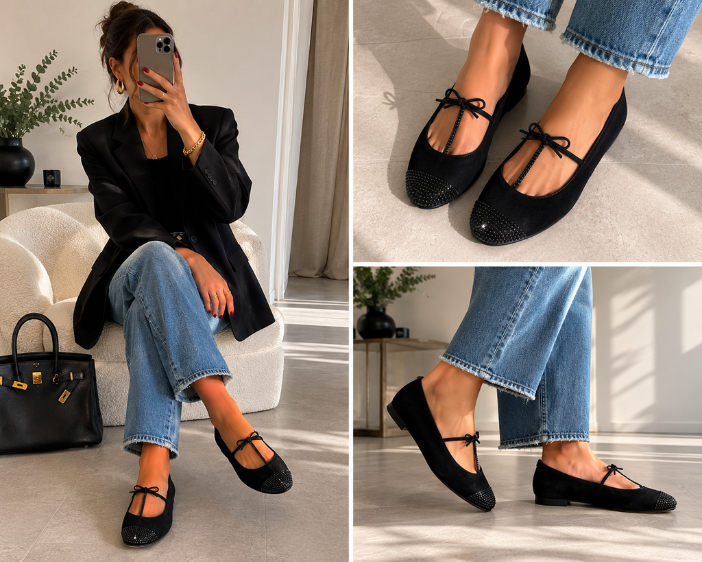 GIUSEPPE ZANOTTI CRYSTAL MARY JANES